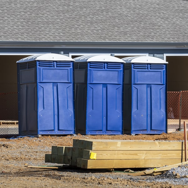 how often are the portable toilets cleaned and serviced during a rental period in Monterey Kentucky